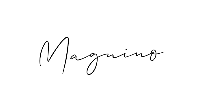 This is the best signature style for the Magnino name. Also you like these signature font (Allison_Script). Mix name signature. Magnino signature style 2 images and pictures png