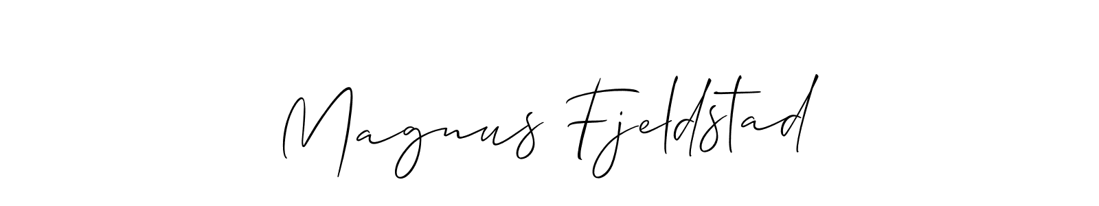 Also we have Magnus Fjeldstad name is the best signature style. Create professional handwritten signature collection using Allison_Script autograph style. Magnus Fjeldstad signature style 2 images and pictures png