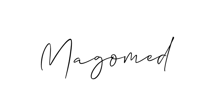 Also You can easily find your signature by using the search form. We will create Magomed name handwritten signature images for you free of cost using Allison_Script sign style. Magomed signature style 2 images and pictures png