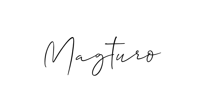 Make a short Magturo signature style. Manage your documents anywhere anytime using Allison_Script. Create and add eSignatures, submit forms, share and send files easily. Magturo signature style 2 images and pictures png