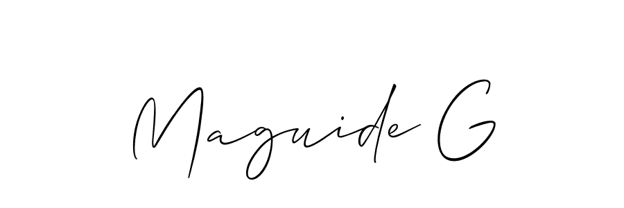 Make a beautiful signature design for name Maguide G. Use this online signature maker to create a handwritten signature for free. Maguide G signature style 2 images and pictures png
