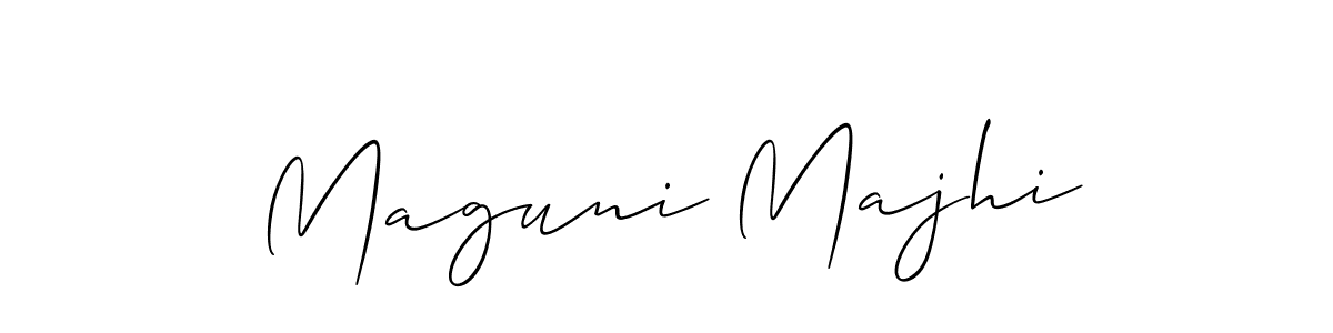 Maguni Majhi stylish signature style. Best Handwritten Sign (Allison_Script) for my name. Handwritten Signature Collection Ideas for my name Maguni Majhi. Maguni Majhi signature style 2 images and pictures png