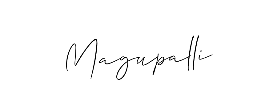 How to make Magupalli name signature. Use Allison_Script style for creating short signs online. This is the latest handwritten sign. Magupalli signature style 2 images and pictures png
