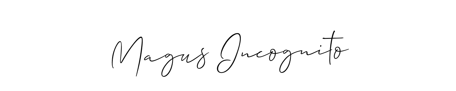 Also we have Magus Incognito name is the best signature style. Create professional handwritten signature collection using Allison_Script autograph style. Magus Incognito signature style 2 images and pictures png