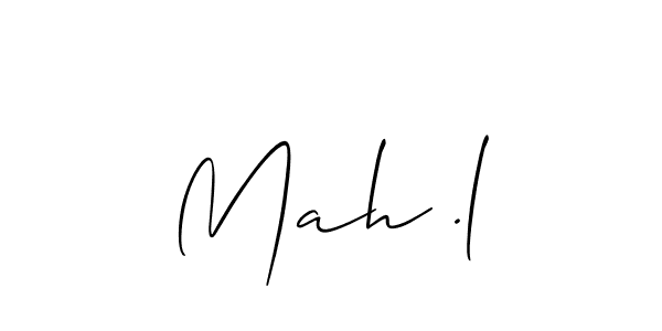 Make a beautiful signature design for name Mah .l. Use this online signature maker to create a handwritten signature for free. Mah .l signature style 2 images and pictures png