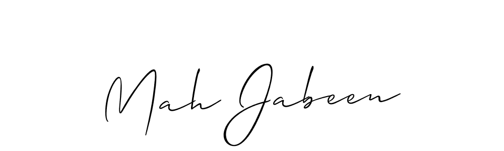 Allison_Script is a professional signature style that is perfect for those who want to add a touch of class to their signature. It is also a great choice for those who want to make their signature more unique. Get Mah Jabeen name to fancy signature for free. Mah Jabeen signature style 2 images and pictures png