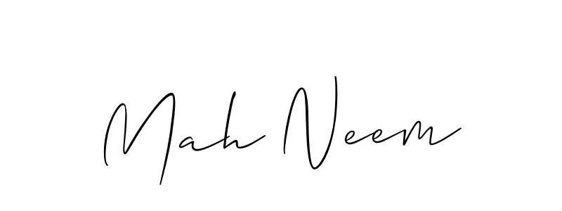 Best and Professional Signature Style for Mah Neem. Allison_Script Best Signature Style Collection. Mah Neem signature style 2 images and pictures png