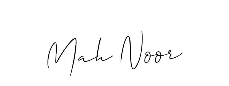 Use a signature maker to create a handwritten signature online. With this signature software, you can design (Allison_Script) your own signature for name Mah Noor. Mah Noor signature style 2 images and pictures png