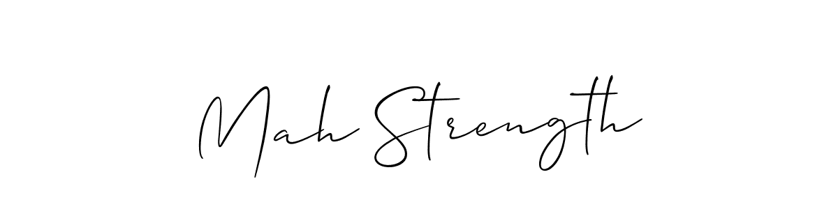 How to Draw Mah Strength signature style? Allison_Script is a latest design signature styles for name Mah Strength. Mah Strength signature style 2 images and pictures png