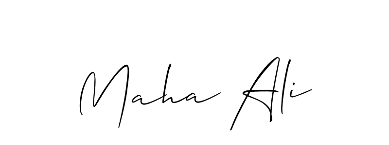 if you are searching for the best signature style for your name Maha Ali. so please give up your signature search. here we have designed multiple signature styles  using Allison_Script. Maha Ali signature style 2 images and pictures png