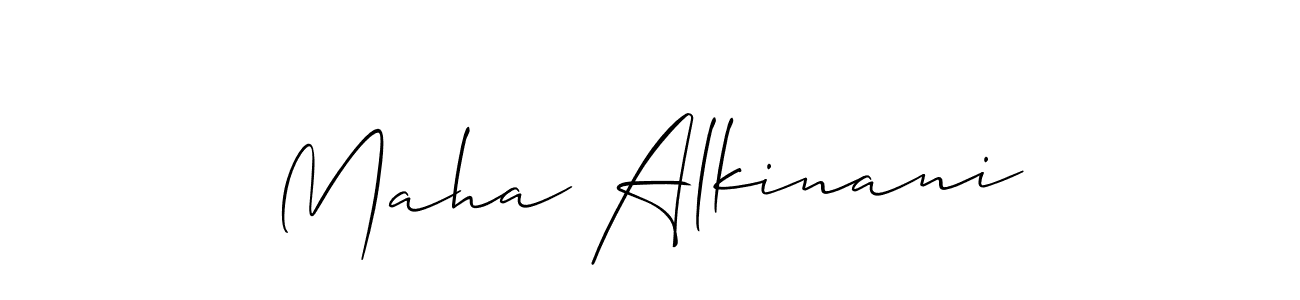 How to Draw Maha Alkinani signature style? Allison_Script is a latest design signature styles for name Maha Alkinani. Maha Alkinani signature style 2 images and pictures png