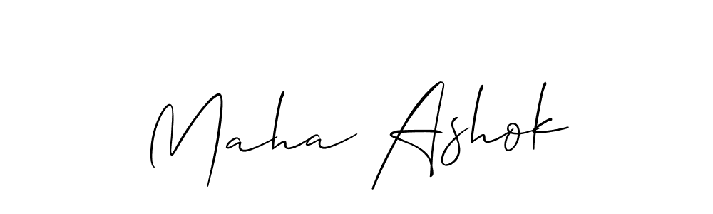 Similarly Allison_Script is the best handwritten signature design. Signature creator online .You can use it as an online autograph creator for name Maha Ashok. Maha Ashok signature style 2 images and pictures png