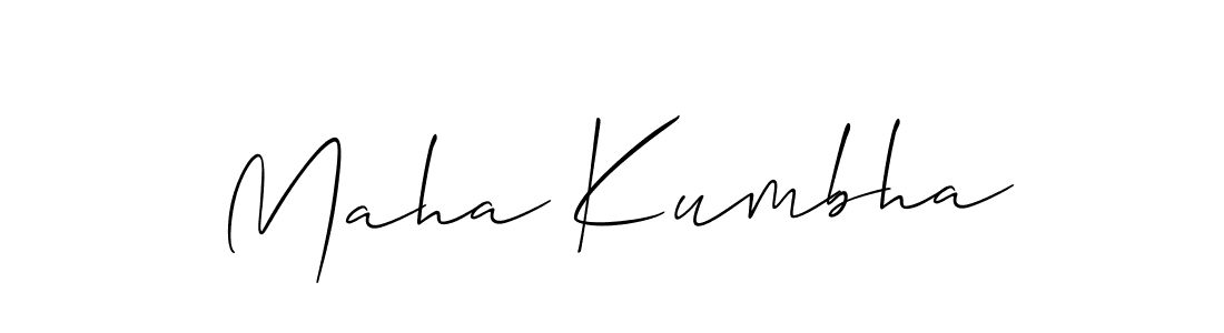 Here are the top 10 professional signature styles for the name Maha Kumbha. These are the best autograph styles you can use for your name. Maha Kumbha signature style 2 images and pictures png