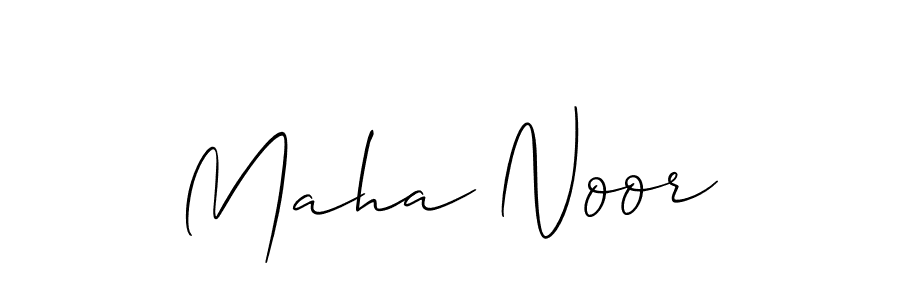 if you are searching for the best signature style for your name Maha Noor. so please give up your signature search. here we have designed multiple signature styles  using Allison_Script. Maha Noor signature style 2 images and pictures png