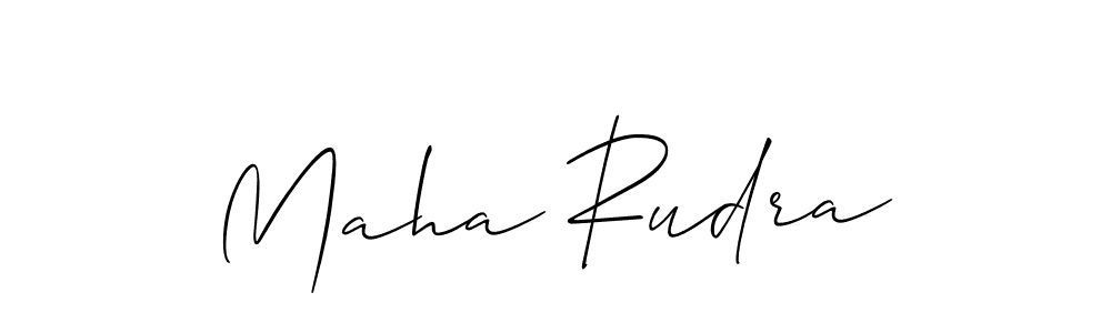 Also You can easily find your signature by using the search form. We will create Maha Rudra name handwritten signature images for you free of cost using Allison_Script sign style. Maha Rudra signature style 2 images and pictures png