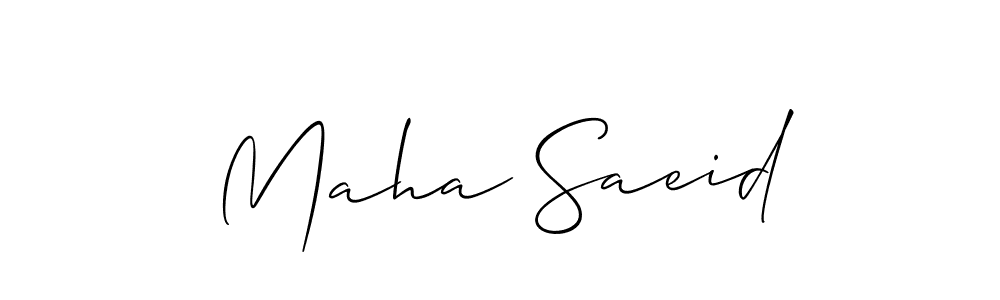 Once you've used our free online signature maker to create your best signature Allison_Script style, it's time to enjoy all of the benefits that Maha Saeid name signing documents. Maha Saeid signature style 2 images and pictures png