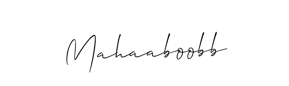Allison_Script is a professional signature style that is perfect for those who want to add a touch of class to their signature. It is also a great choice for those who want to make their signature more unique. Get Mahaaboobb name to fancy signature for free. Mahaaboobb signature style 2 images and pictures png