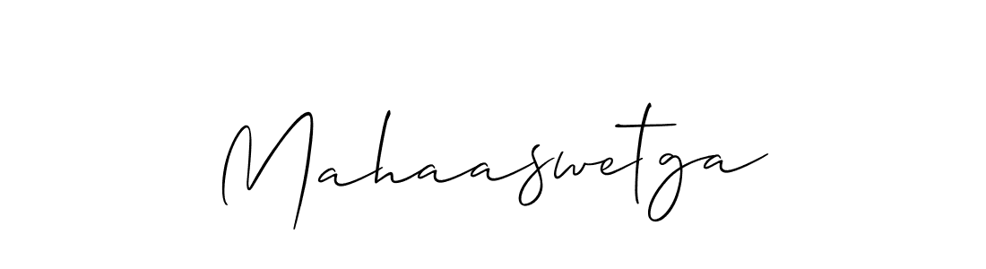 Design your own signature with our free online signature maker. With this signature software, you can create a handwritten (Allison_Script) signature for name Mahaaswetga. Mahaaswetga signature style 2 images and pictures png