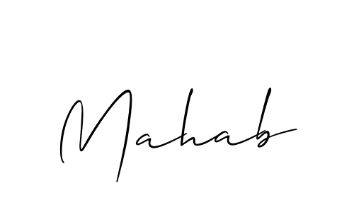 Best and Professional Signature Style for Mahab. Allison_Script Best Signature Style Collection. Mahab signature style 2 images and pictures png