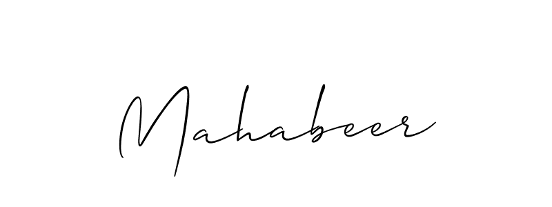 Create a beautiful signature design for name Mahabeer. With this signature (Allison_Script) fonts, you can make a handwritten signature for free. Mahabeer signature style 2 images and pictures png