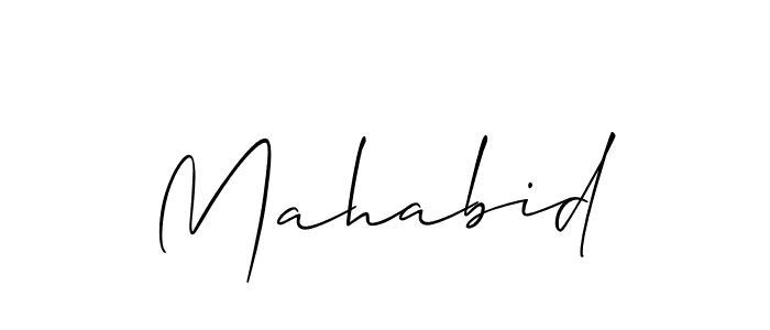 Make a beautiful signature design for name Mahabid. Use this online signature maker to create a handwritten signature for free. Mahabid signature style 2 images and pictures png