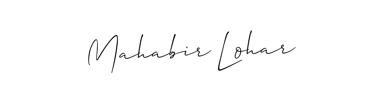 Also we have Mahabir Lohar name is the best signature style. Create professional handwritten signature collection using Allison_Script autograph style. Mahabir Lohar signature style 2 images and pictures png