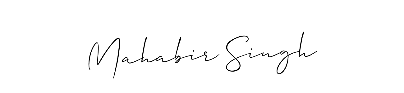 How to make Mahabir Singh name signature. Use Allison_Script style for creating short signs online. This is the latest handwritten sign. Mahabir Singh signature style 2 images and pictures png