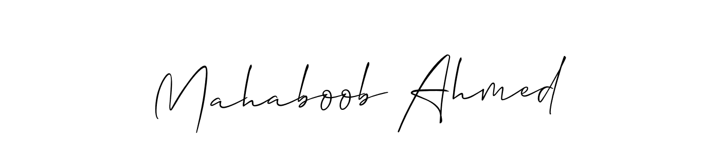 How to Draw Mahaboob Ahmed signature style? Allison_Script is a latest design signature styles for name Mahaboob Ahmed. Mahaboob Ahmed signature style 2 images and pictures png