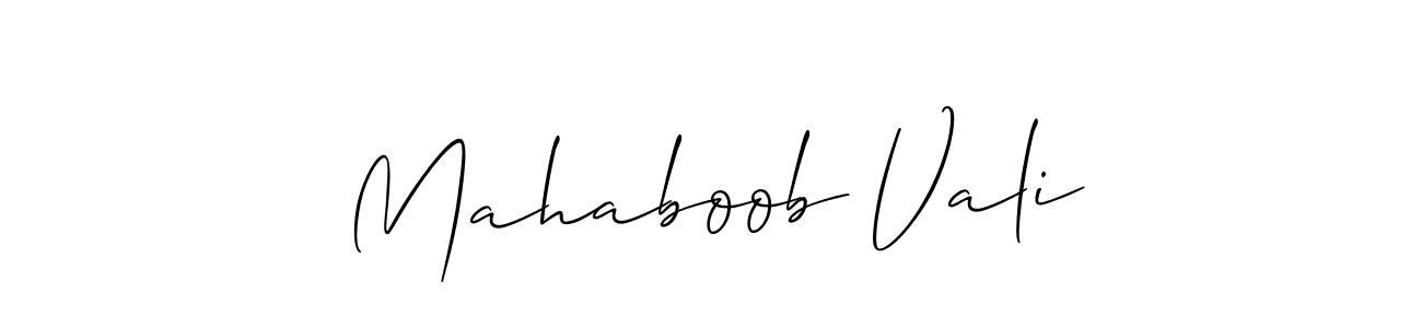 Make a short Mahaboob Vali signature style. Manage your documents anywhere anytime using Allison_Script. Create and add eSignatures, submit forms, share and send files easily. Mahaboob Vali signature style 2 images and pictures png