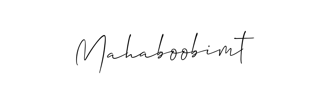 How to make Mahaboobimt name signature. Use Allison_Script style for creating short signs online. This is the latest handwritten sign. Mahaboobimt signature style 2 images and pictures png