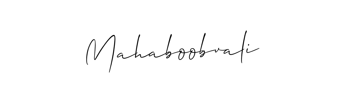 if you are searching for the best signature style for your name Mahaboobvali. so please give up your signature search. here we have designed multiple signature styles  using Allison_Script. Mahaboobvali signature style 2 images and pictures png