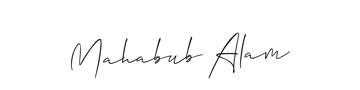 if you are searching for the best signature style for your name Mahabub Alam. so please give up your signature search. here we have designed multiple signature styles  using Allison_Script. Mahabub Alam signature style 2 images and pictures png