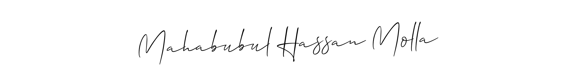 Mahabubul Hassan Molla stylish signature style. Best Handwritten Sign (Allison_Script) for my name. Handwritten Signature Collection Ideas for my name Mahabubul Hassan Molla. Mahabubul Hassan Molla signature style 2 images and pictures png