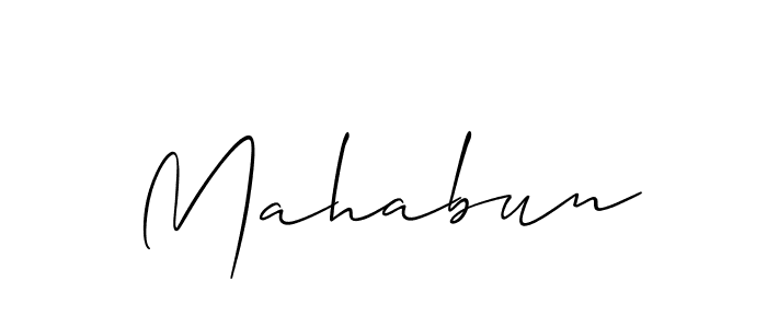 Similarly Allison_Script is the best handwritten signature design. Signature creator online .You can use it as an online autograph creator for name Mahabun. Mahabun signature style 2 images and pictures png
