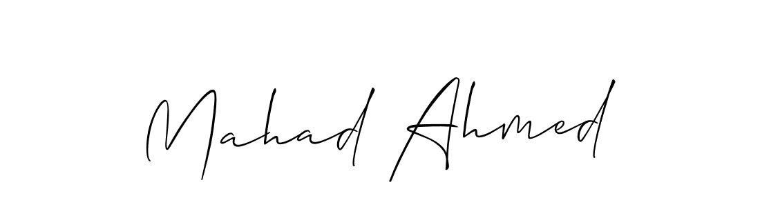 Make a beautiful signature design for name Mahad Ahmed. Use this online signature maker to create a handwritten signature for free. Mahad Ahmed signature style 2 images and pictures png