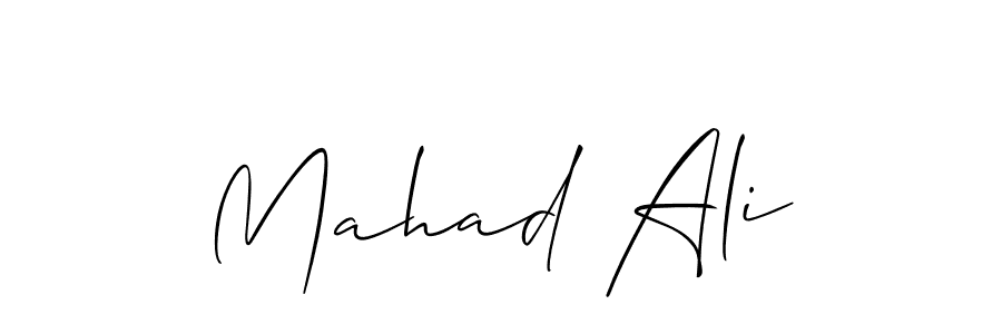 Mahad Ali stylish signature style. Best Handwritten Sign (Allison_Script) for my name. Handwritten Signature Collection Ideas for my name Mahad Ali. Mahad Ali signature style 2 images and pictures png