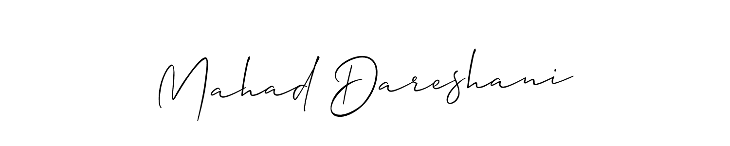 Best and Professional Signature Style for Mahad Dareshani. Allison_Script Best Signature Style Collection. Mahad Dareshani signature style 2 images and pictures png