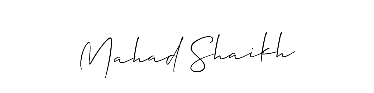How to Draw Mahad Shaikh signature style? Allison_Script is a latest design signature styles for name Mahad Shaikh. Mahad Shaikh signature style 2 images and pictures png