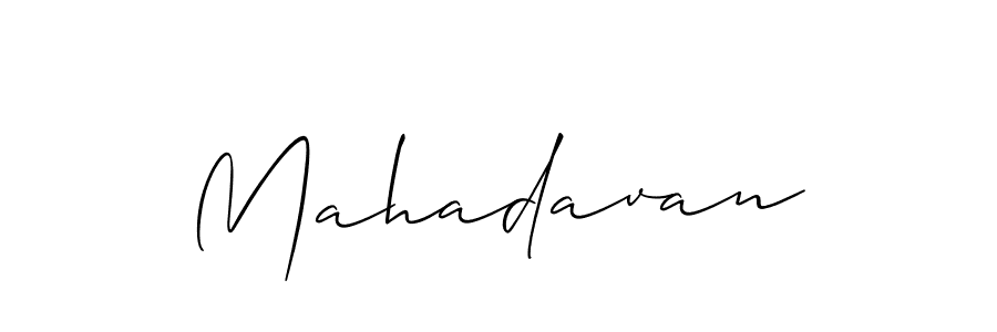 It looks lik you need a new signature style for name Mahadavan. Design unique handwritten (Allison_Script) signature with our free signature maker in just a few clicks. Mahadavan signature style 2 images and pictures png