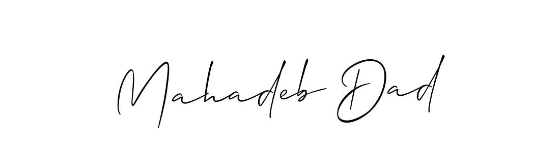 Best and Professional Signature Style for Mahadeb Dad. Allison_Script Best Signature Style Collection. Mahadeb Dad signature style 2 images and pictures png