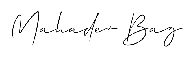 Download transparent PNG signature for name Mahadev Bag styled with Allison_Script font. Ready to paste directly into PDF and Word agreements. Mahadev Bag signature style 2 images and pictures png