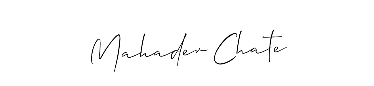 How to Draw Mahadev Chate signature style? Allison_Script is a latest design signature styles for name Mahadev Chate. Mahadev Chate signature style 2 images and pictures png