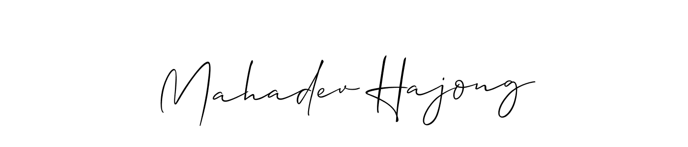 How to Draw Mahadev Hajong signature style? Allison_Script is a latest design signature styles for name Mahadev Hajong. Mahadev Hajong signature style 2 images and pictures png