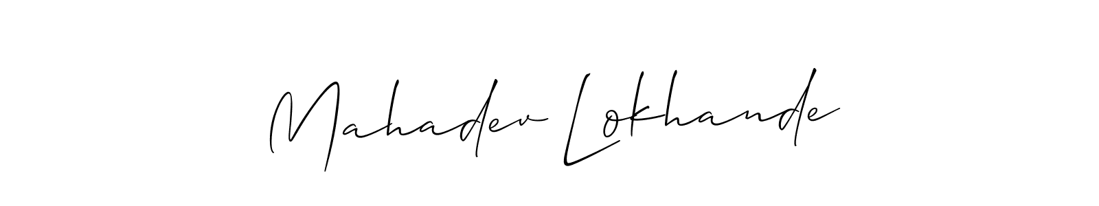 Here are the top 10 professional signature styles for the name Mahadev Lokhande. These are the best autograph styles you can use for your name. Mahadev Lokhande signature style 2 images and pictures png