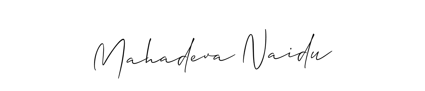 Design your own signature with our free online signature maker. With this signature software, you can create a handwritten (Allison_Script) signature for name Mahadeva Naidu. Mahadeva Naidu signature style 2 images and pictures png