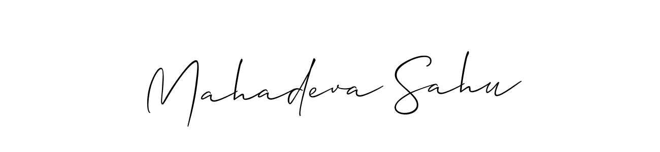 It looks lik you need a new signature style for name Mahadeva Sahu. Design unique handwritten (Allison_Script) signature with our free signature maker in just a few clicks. Mahadeva Sahu signature style 2 images and pictures png