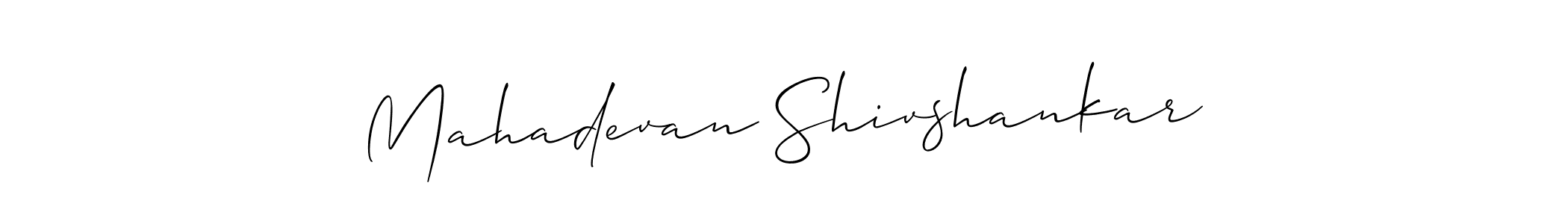 It looks lik you need a new signature style for name Mahadevan Shivshankar. Design unique handwritten (Allison_Script) signature with our free signature maker in just a few clicks. Mahadevan Shivshankar signature style 2 images and pictures png