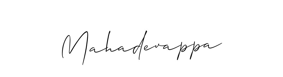 Make a beautiful signature design for name Mahadevappa. With this signature (Allison_Script) style, you can create a handwritten signature for free. Mahadevappa signature style 2 images and pictures png