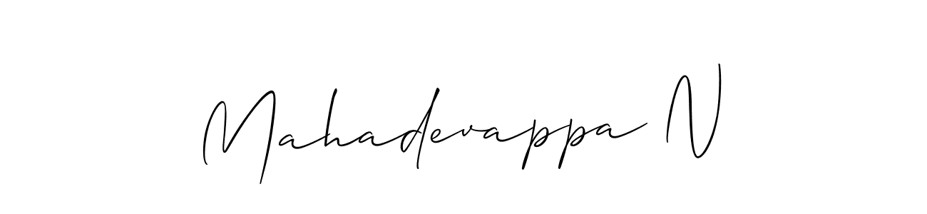 Mahadevappa N stylish signature style. Best Handwritten Sign (Allison_Script) for my name. Handwritten Signature Collection Ideas for my name Mahadevappa N. Mahadevappa N signature style 2 images and pictures png