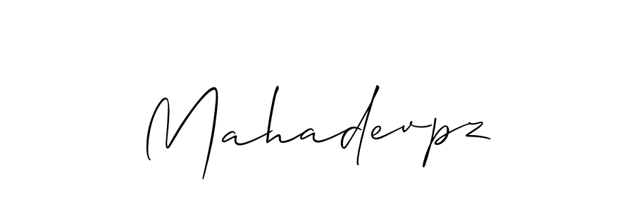 It looks lik you need a new signature style for name Mahadevpz. Design unique handwritten (Allison_Script) signature with our free signature maker in just a few clicks. Mahadevpz signature style 2 images and pictures png